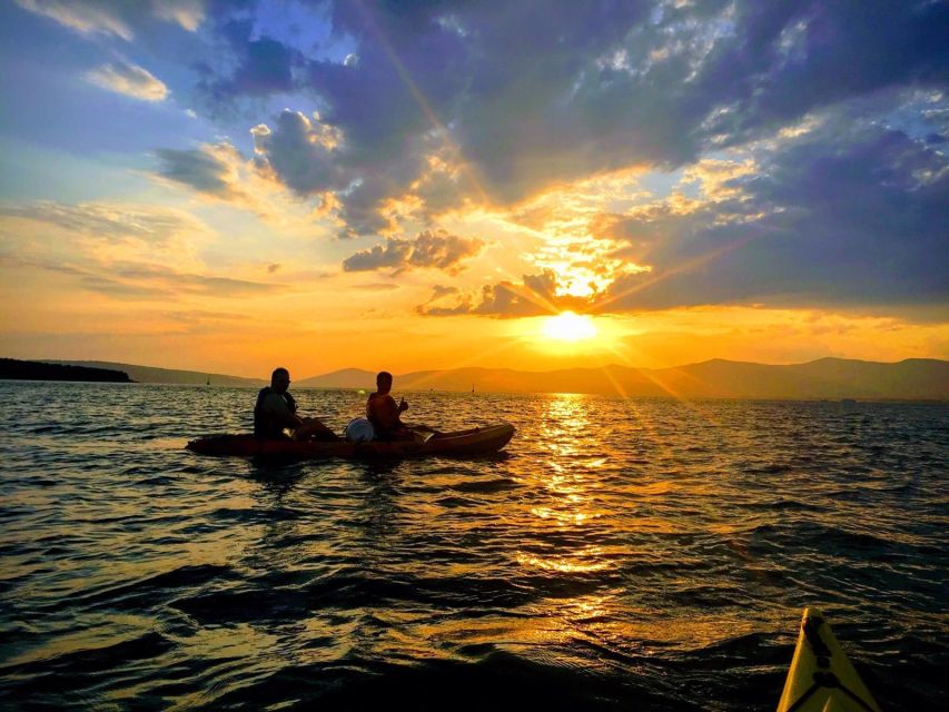 Split: Guided Sunset Sea Kayaking & Snorkeling Tour - The mid-trip swim and snorkel stop, plus the rock-jump choice