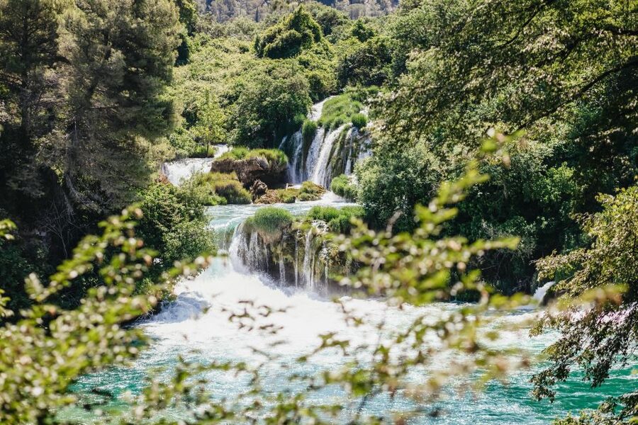 Split: Krka Waterfalls Trip with Boat Cruise and Swimming - Park free time: how to handle crowds, maps, and stair pacing