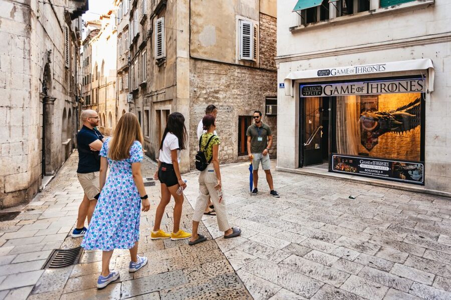 Split: Old Town and Diocletian Palace Walking Tour - Riva promenade, Marjan Hill views, and Split at sea level