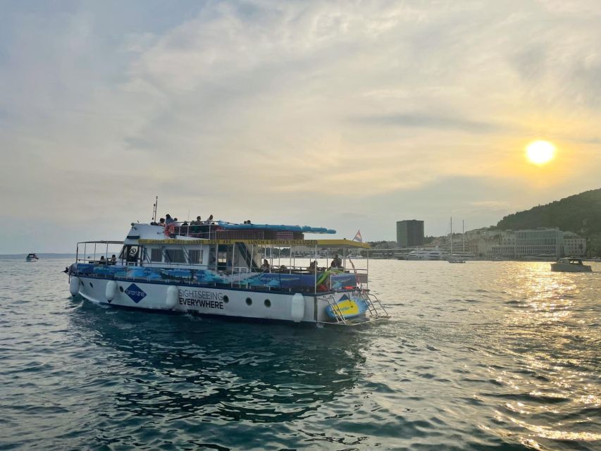 Split: Riviera Sunset Cruise & Swim with Summer Vibes - What you see from the boat, and why it beats land views