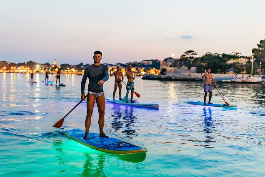 Split: Stand Up Paddleboard Night Glow Tour - LED glow SUPs: the real attraction is what’s under your feet
