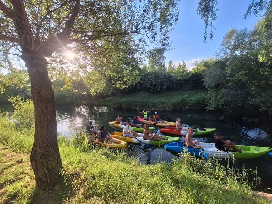 Split: Sunset Guided Kayaking Tour - Stobreč Guided Kayak Time: From Calm River Glide to Open-Sea Views