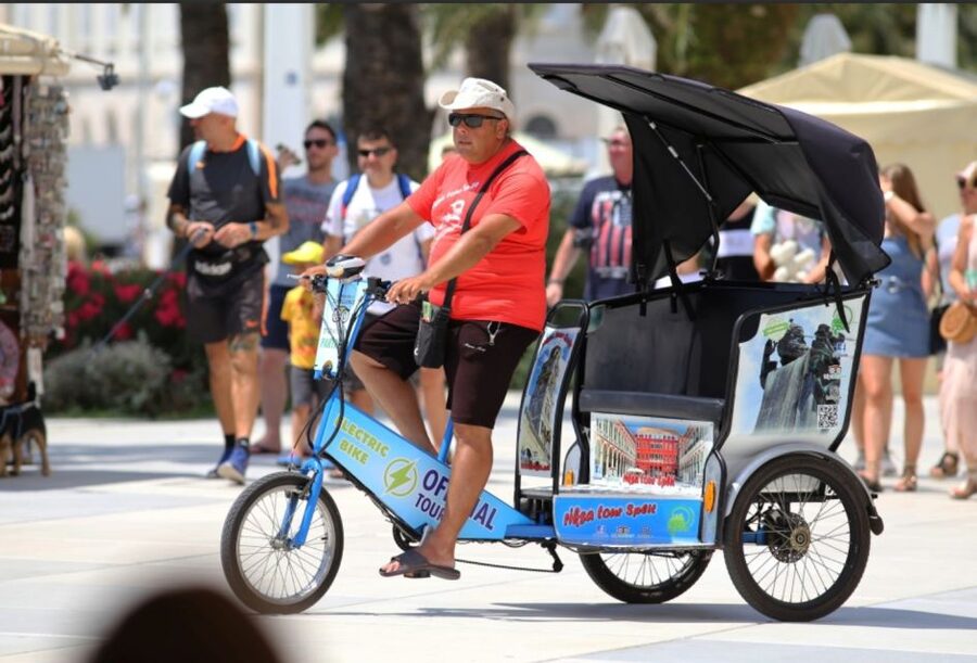 Split Tour in Private Electric Rickshaw - From Matejuška and Sustipan to Obojena beach