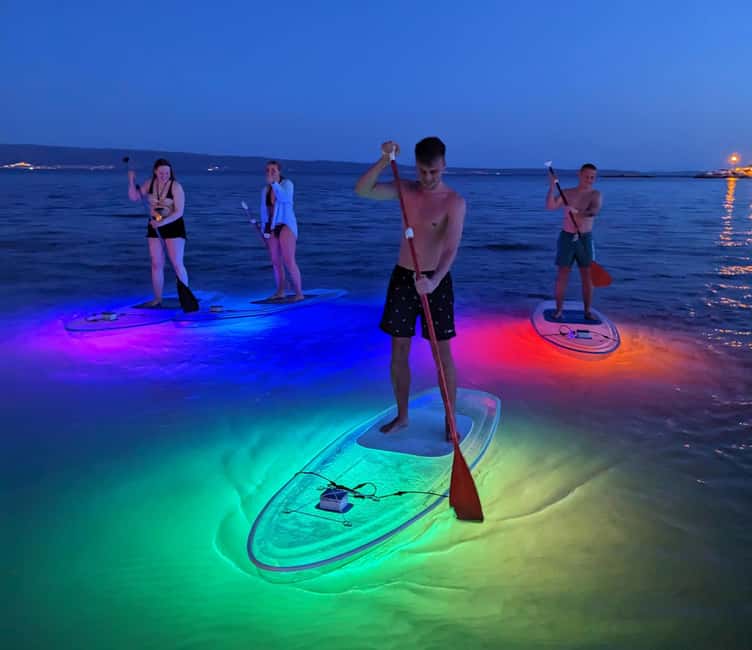 Split: Transparent SUP night Glow tour - The Transparent SUP Glow Tour feeling, from the first paddle stroke