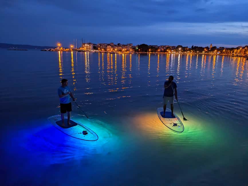 Split: Transparent SUP night Glow tour - Meet point and getting on the water without stress