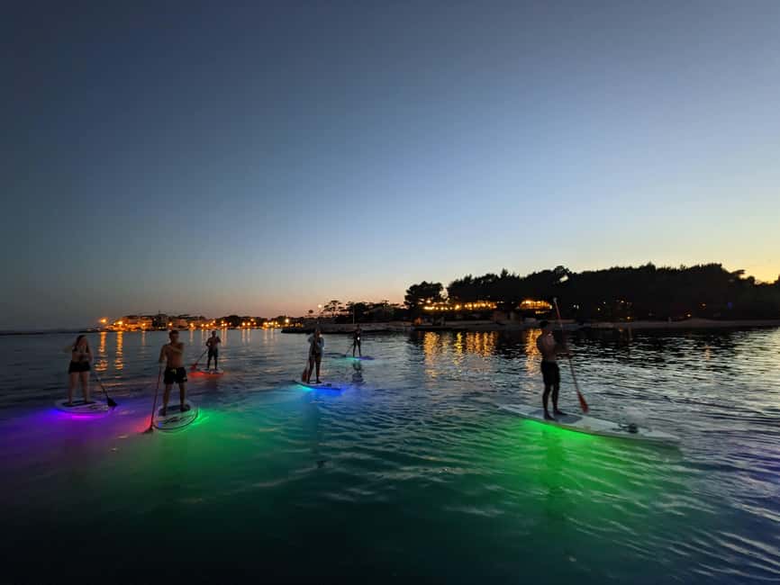 Split: Transparent SUP night Glow tour - Training, safety, and beginner comfort (without feeling like a class)