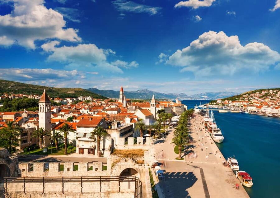 Split: Trogir Open Top Bus Trip + Free Split Walking Tour - Guided Trogir Old Town: medieval lanes with clear story beats