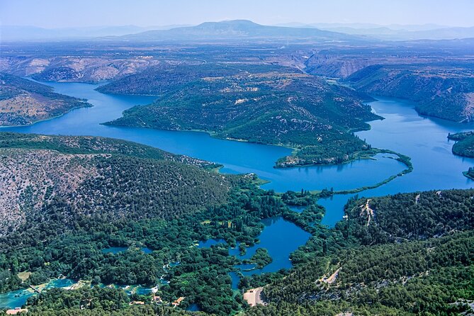 The Wonder of nature route - Panoramic Flight over Plitvice Lakes & Krka NP - Plitvice Lakes from the air: why it is the climax