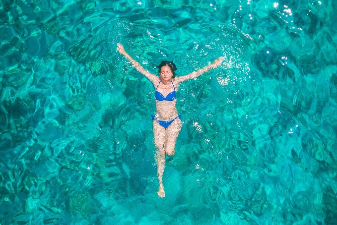 Unique Blue Cave and 5 islands tour from Trogir and Split - Stiniva Cove: Europe-level beach views, with season-dependent time