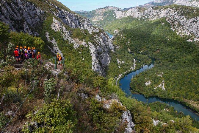 Zipline Croatia: Cetina Canyon Zipline Adventure from Omis - The 8 ziplines over Cetina Canyon, how the course is paced