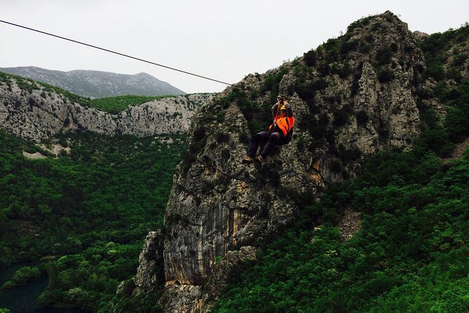 Zipline Croatia: Cetina Canyon Zipline Adventure from Omis - The climb, ladders, and “hands-free” parts of the work
