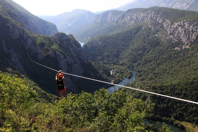 Zipline Croatia: Cetina Canyon Zipline Adventure from Omis - Price and value for a $96.74 zipline day